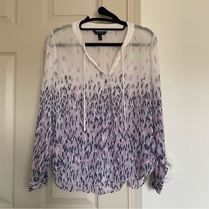 Banana Republic Sheer Peasant Top